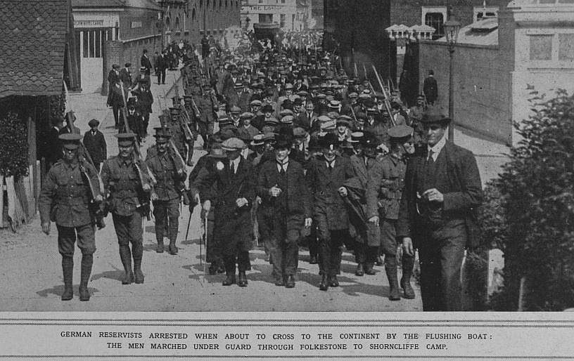 1914 german reservists arrested in England